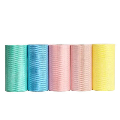 Perforated Non Woven Cloths Roll Cleaning Wipes Resuable Multipurpose