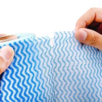 Perforated Spunlace Cleaning Wipes Multicolor Practical Reusable For Kitchen