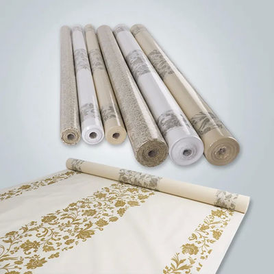Biodegradable Holiday Table Cloth 60gsm , Printed Disposable Wedding Tablecloths