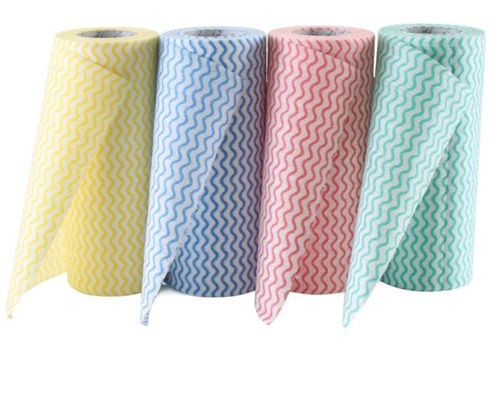 Washable Disposable Dishwashing Cloths , Antibacterial Kitchen Cleaner Cloth
