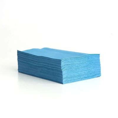 Durable Reusable Blue Industrial Paper Towels , Automobile Industrial Wiping Paper