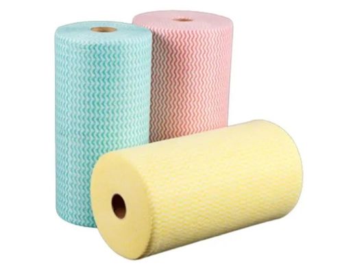 55gsm Fabric Disposable Kitchen Wipes Cleaning Tissue Washable