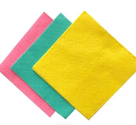 55gsm Fabric Disposable Kitchen Wipes Cleaning Tissue Washable